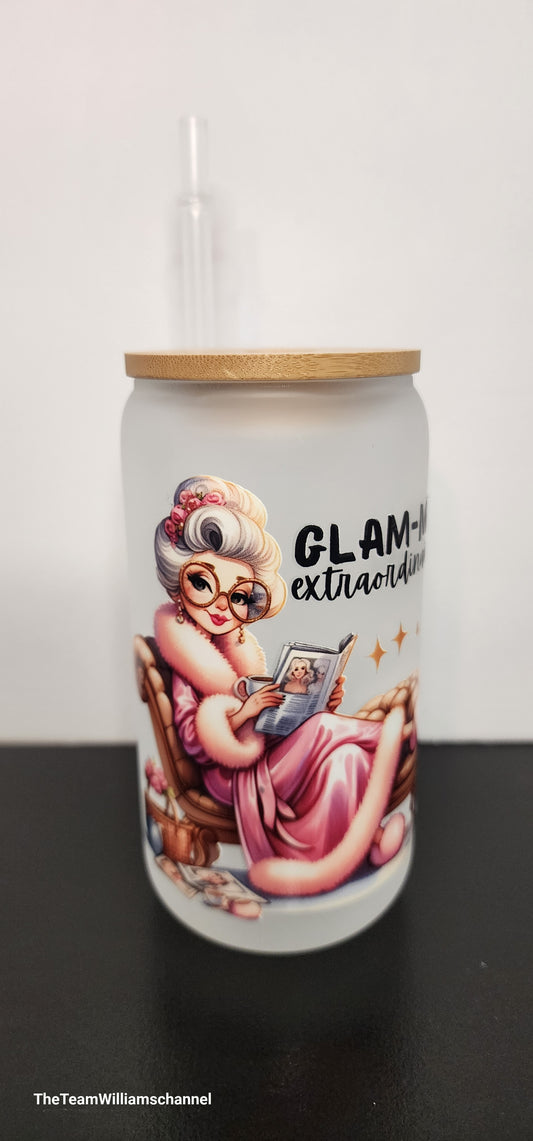 Glam-Ma Extraordinaire Glass Tumbler