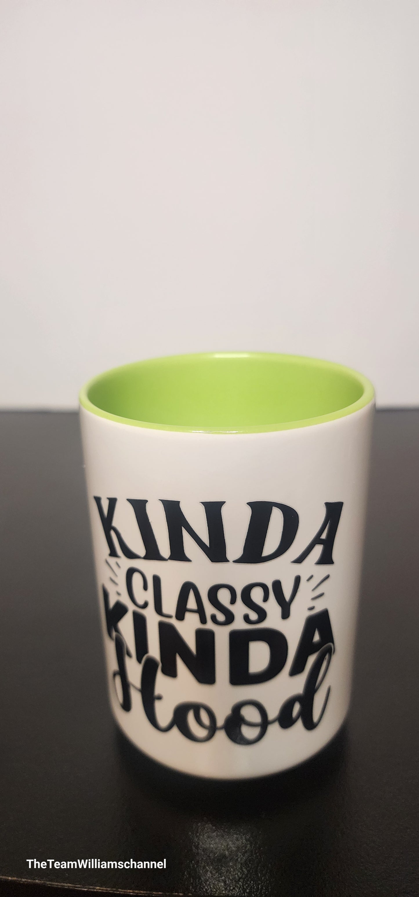 Kinda Classy Kinda Hood Lime Green Mug
