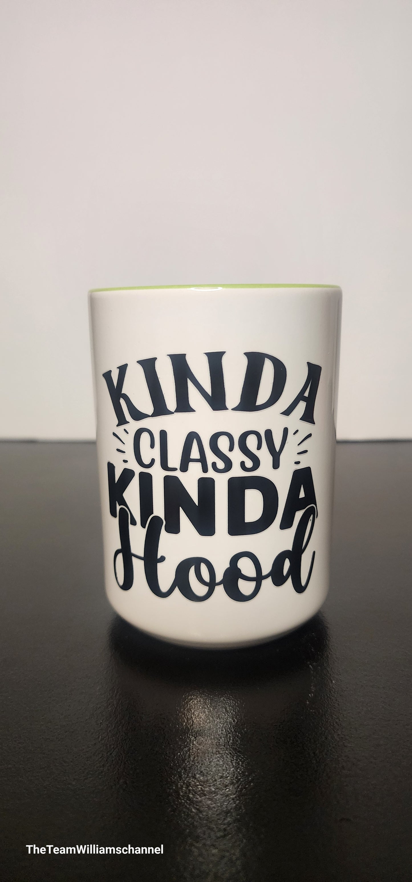Kinda Classy Kinda Hood Lime Green Mug