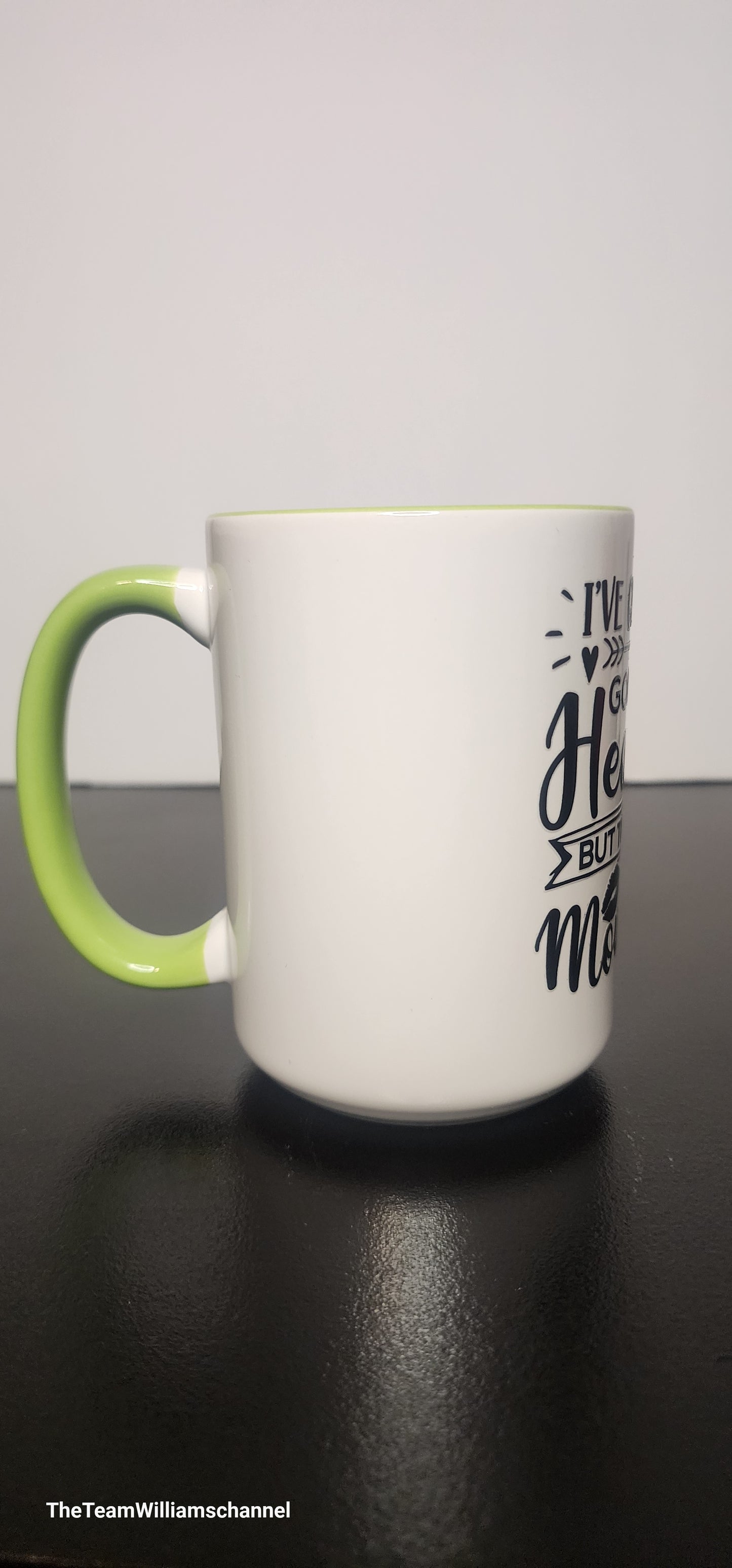 I Got a Good Heart but This Mouth Lime Green Mug