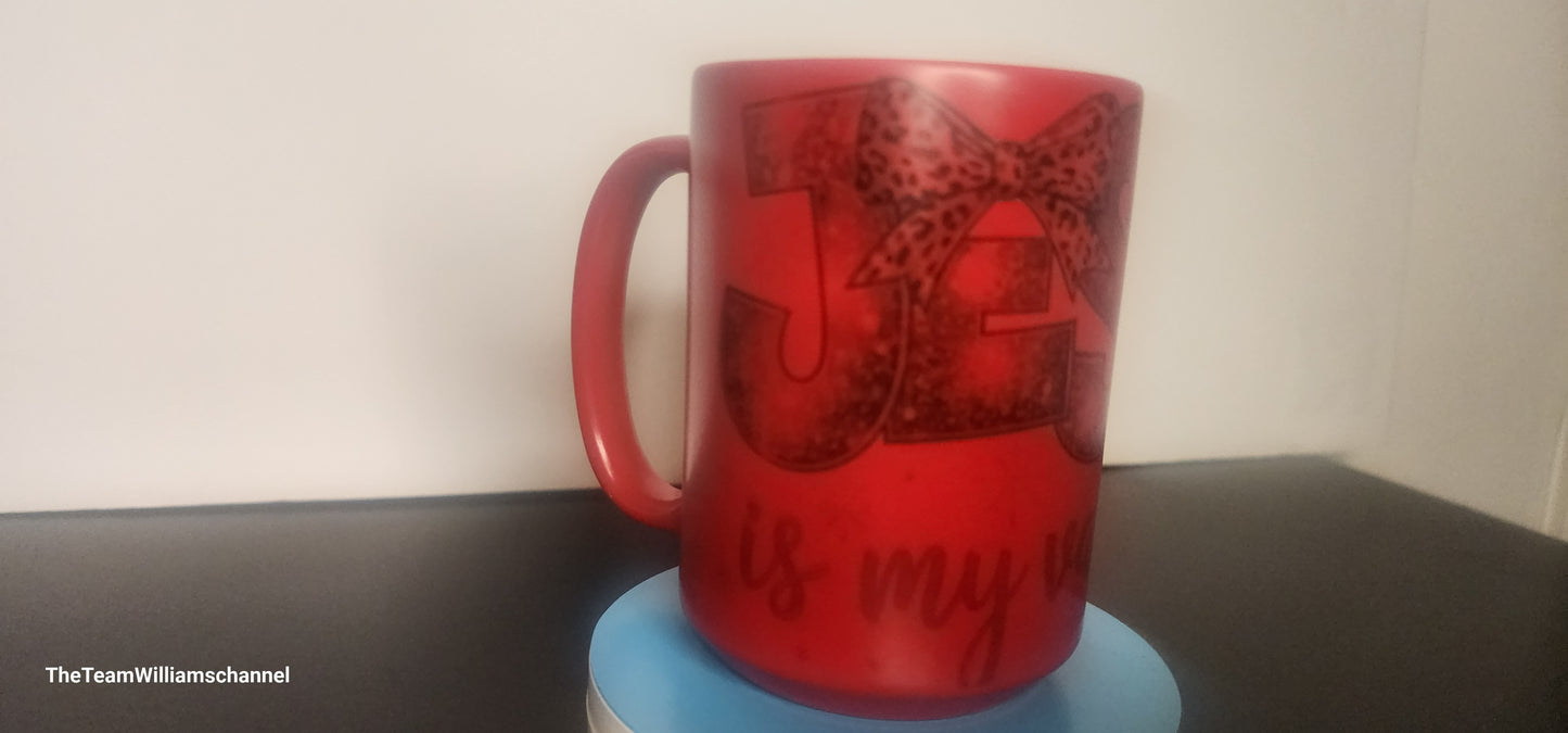 Jesus Is My Valentine Red Magic Mug