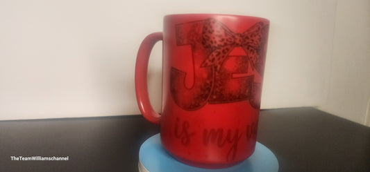 Jesus Is My Valentine Red Magic Mug