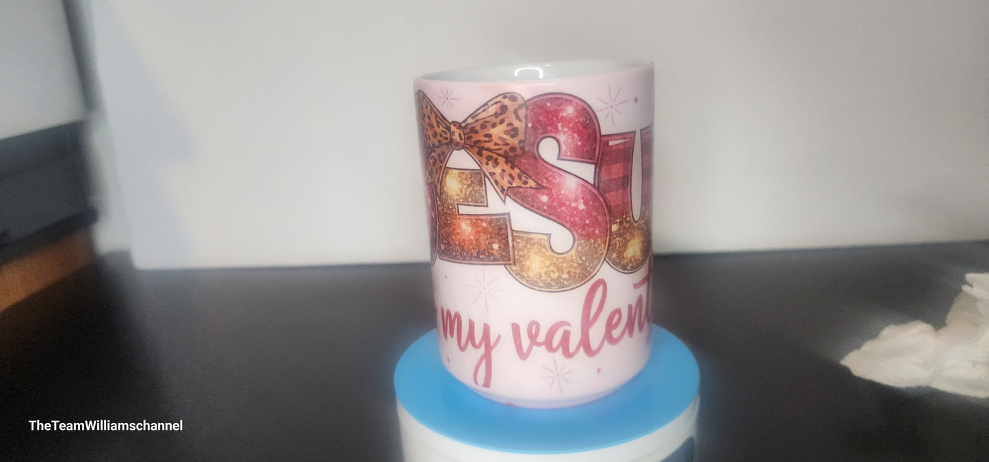 Jesus Is My Valentine Red Magic Mug
