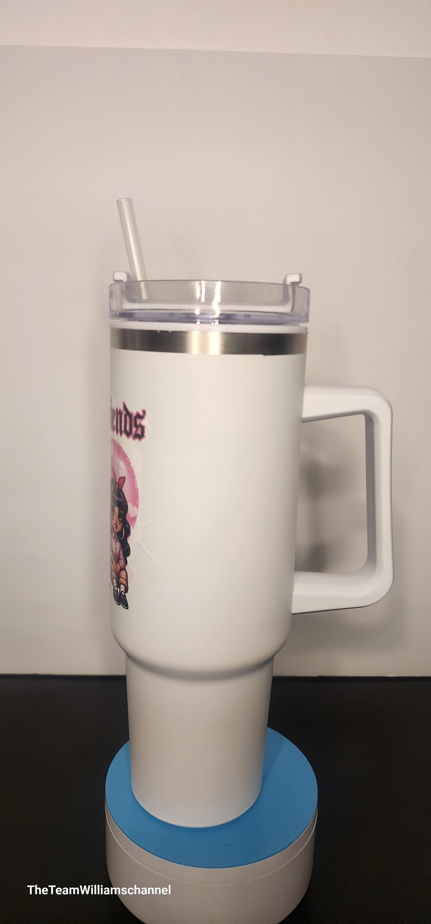 White Custom Best Friends 40 oz Tumbler