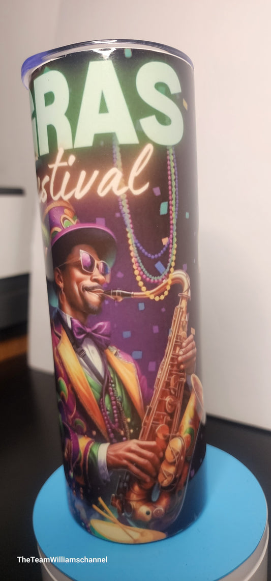 Mardi Gras Parade & Festival 20 oz Tumbler
