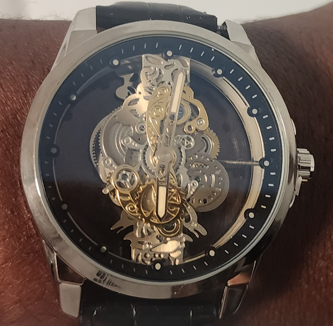 Men's  Quartz Watch Double Hollow Design