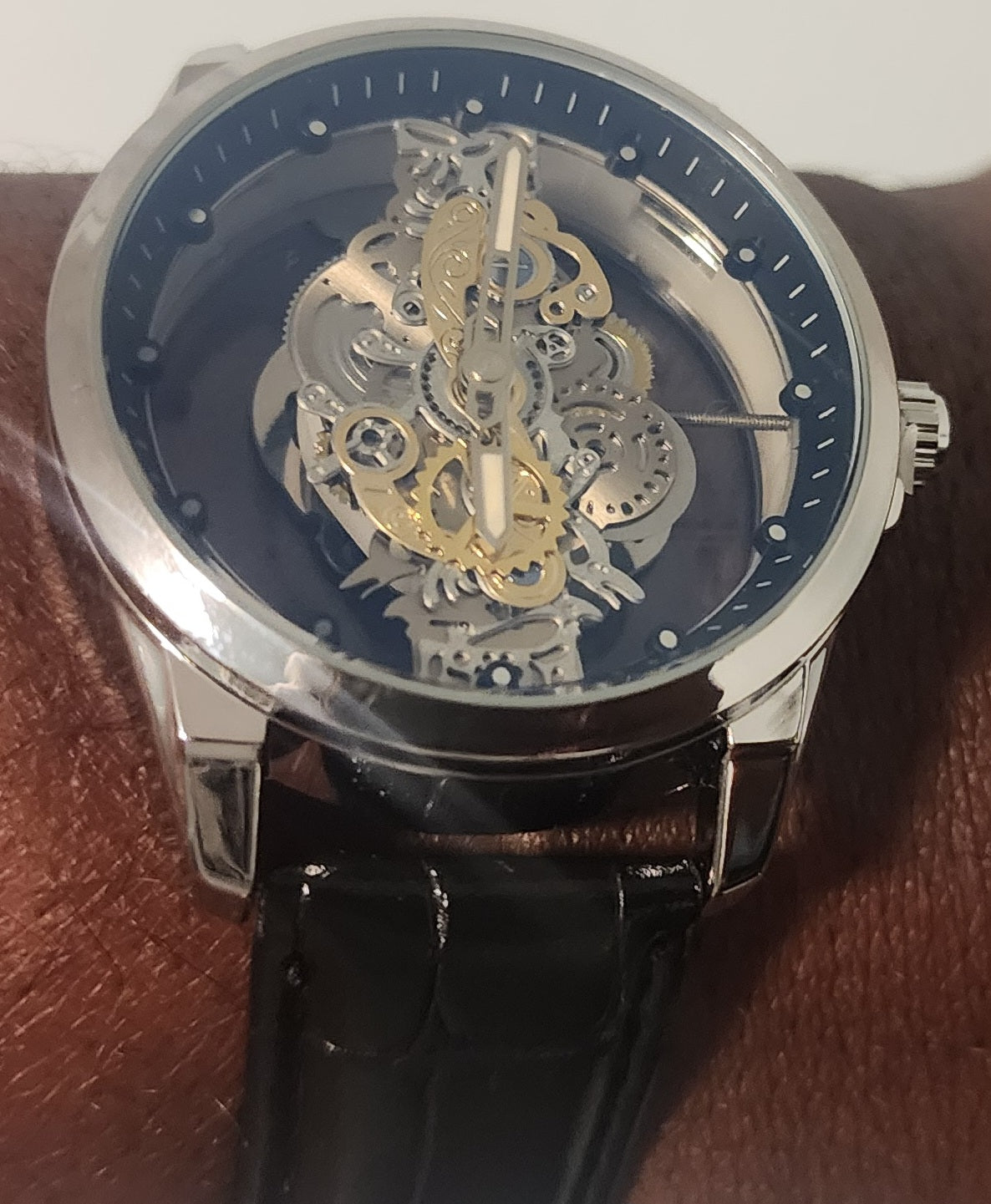 Men's  Quartz Watch Double Hollow Design